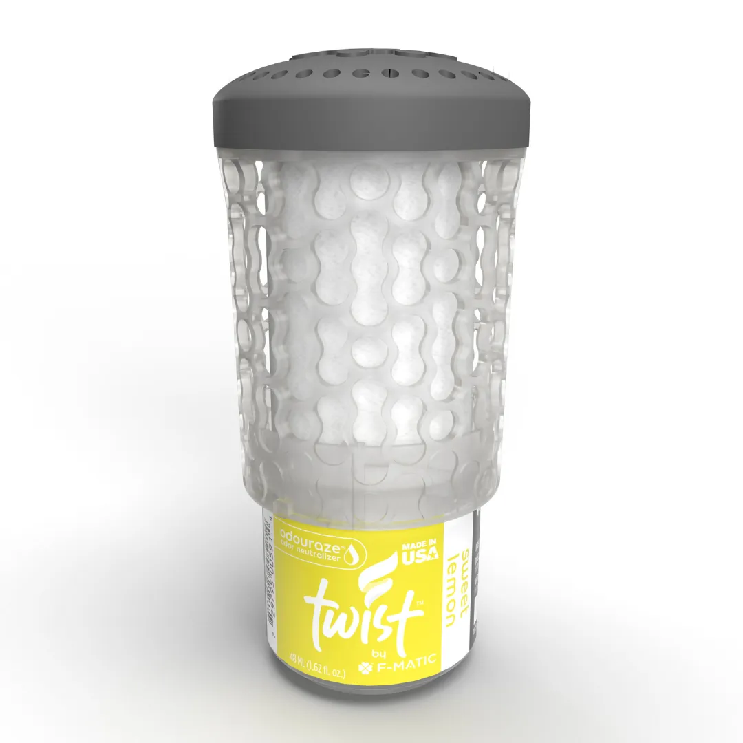 F-Matic Twist Passive Air Freshener Refill (Sweet Lemon (TW250) - 1.62 oz / 48 mL (6/Bx))