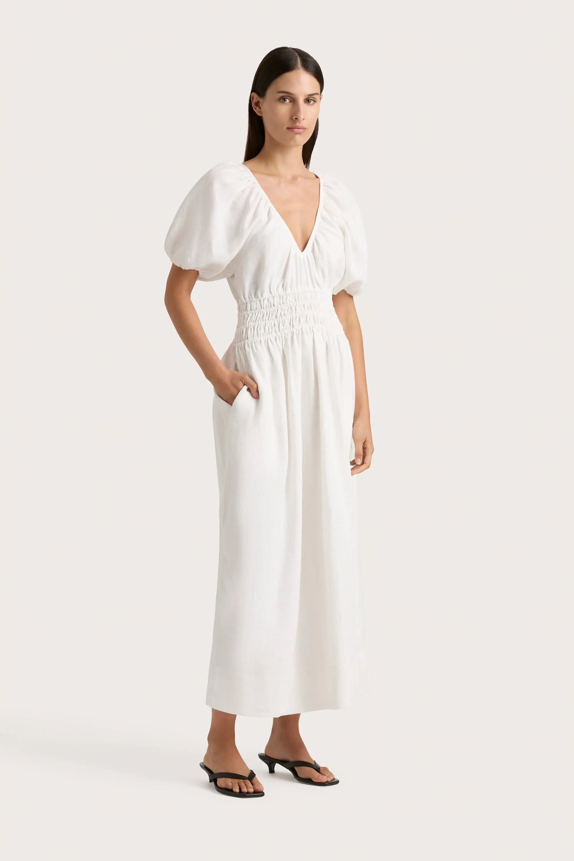Geriba Maxi Dress White - Final Sale