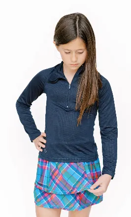 Girls Ruffle Skirt Print - Raspberry