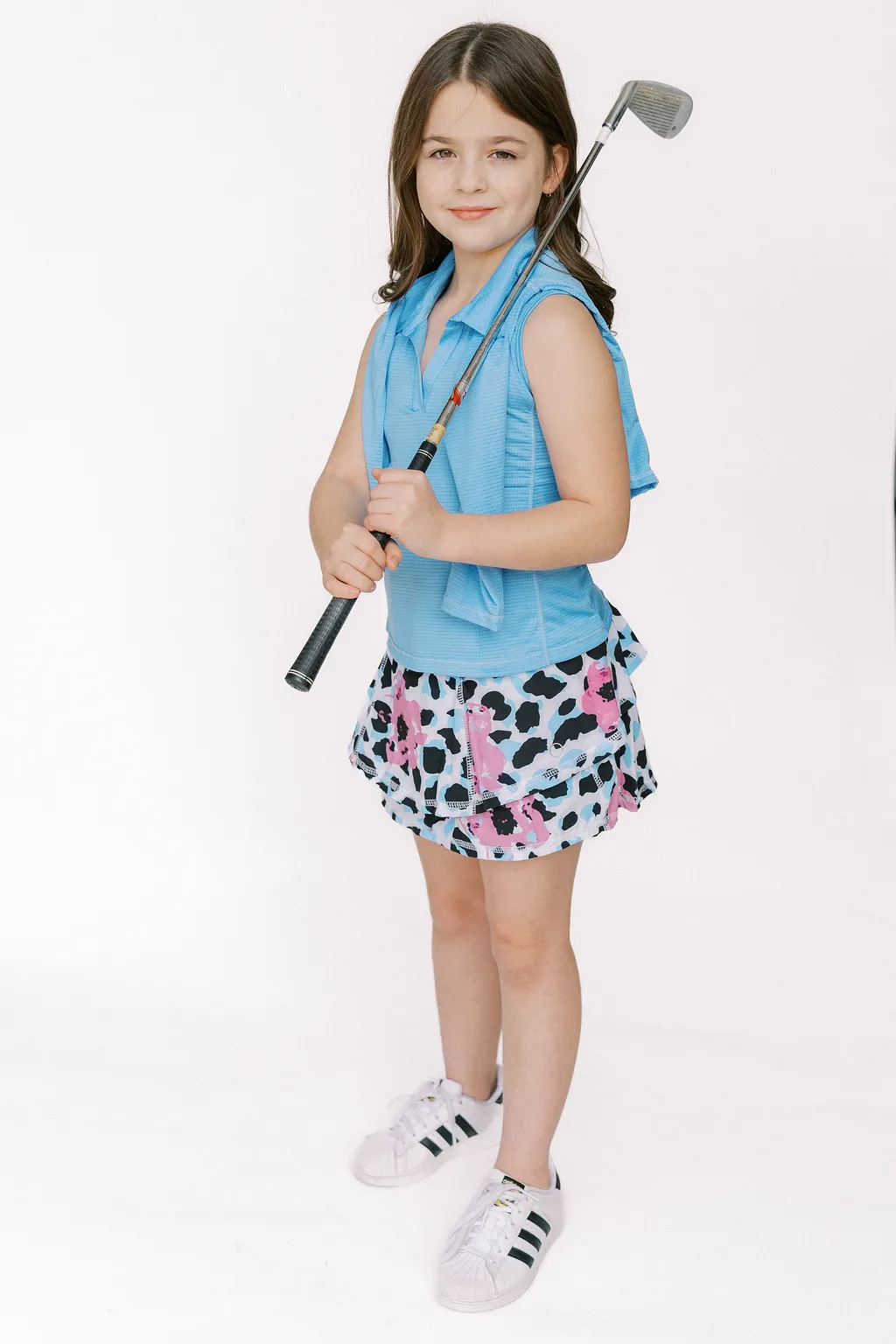 Girls Ruffle Skirt Print - Raspberry