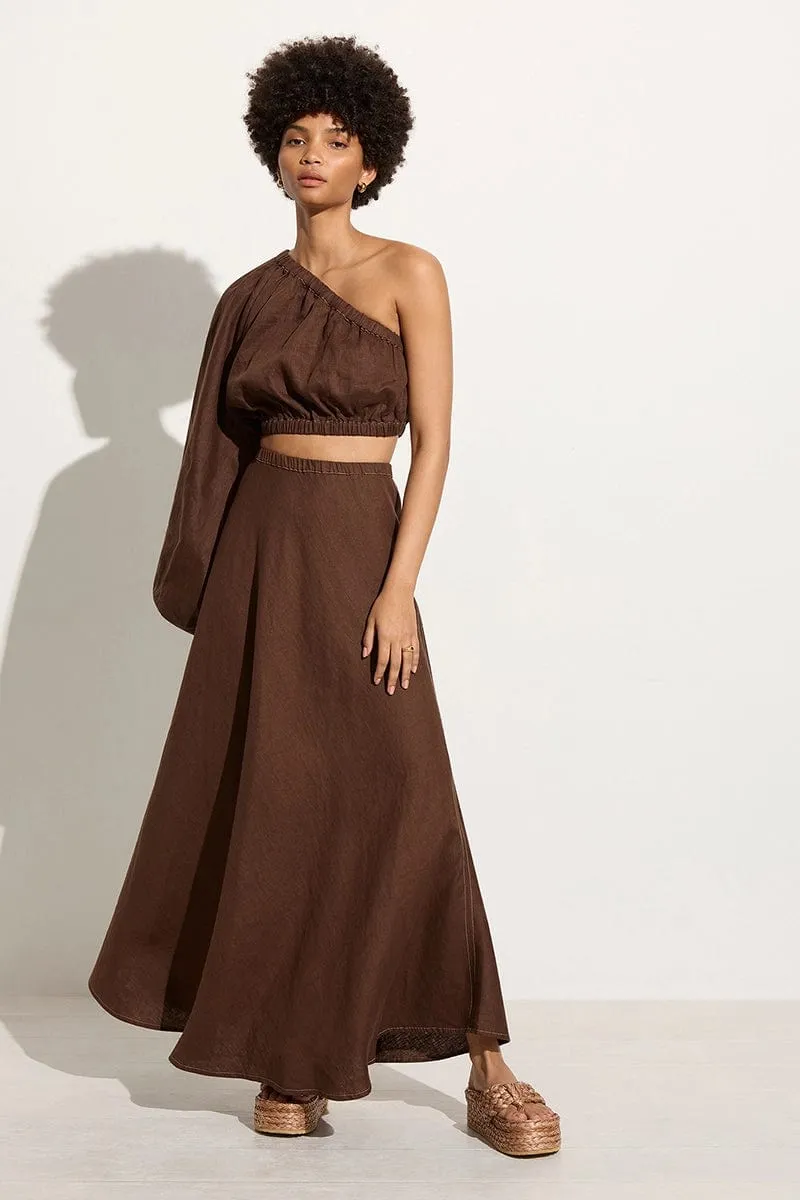 Heba Skirt Cacao - Final Sale