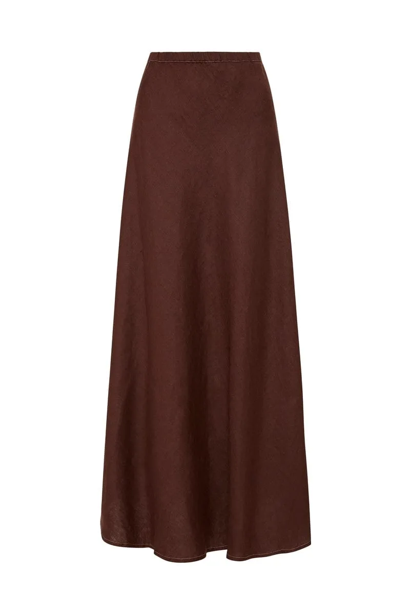 Heba Skirt Cacao - Final Sale