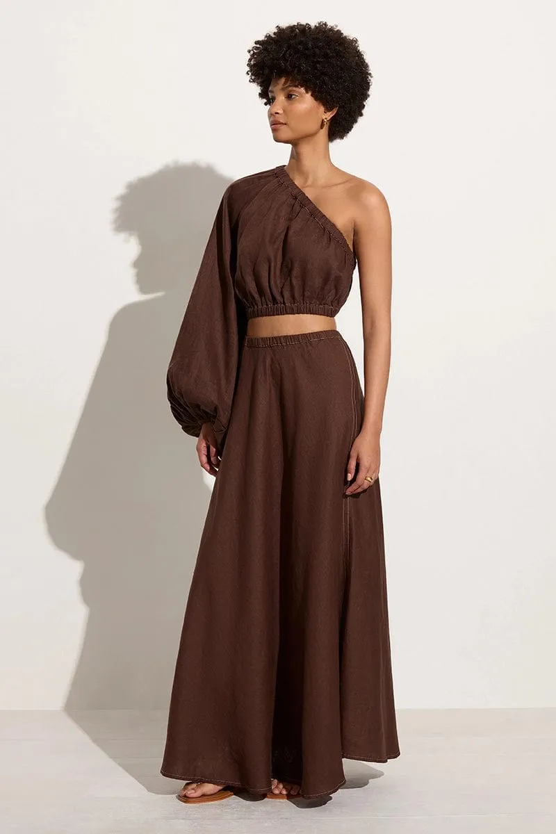 Heba Skirt Cacao - Final Sale