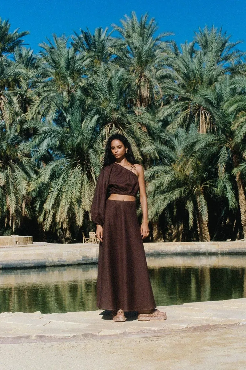 Heba Skirt Cacao - Final Sale