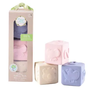 Meiya And Alvin Rubber Baby Teether Activity Cube Set