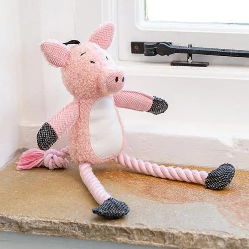 Mutts & Hounds Polly Pig - Squeaky Plush Dog Toy