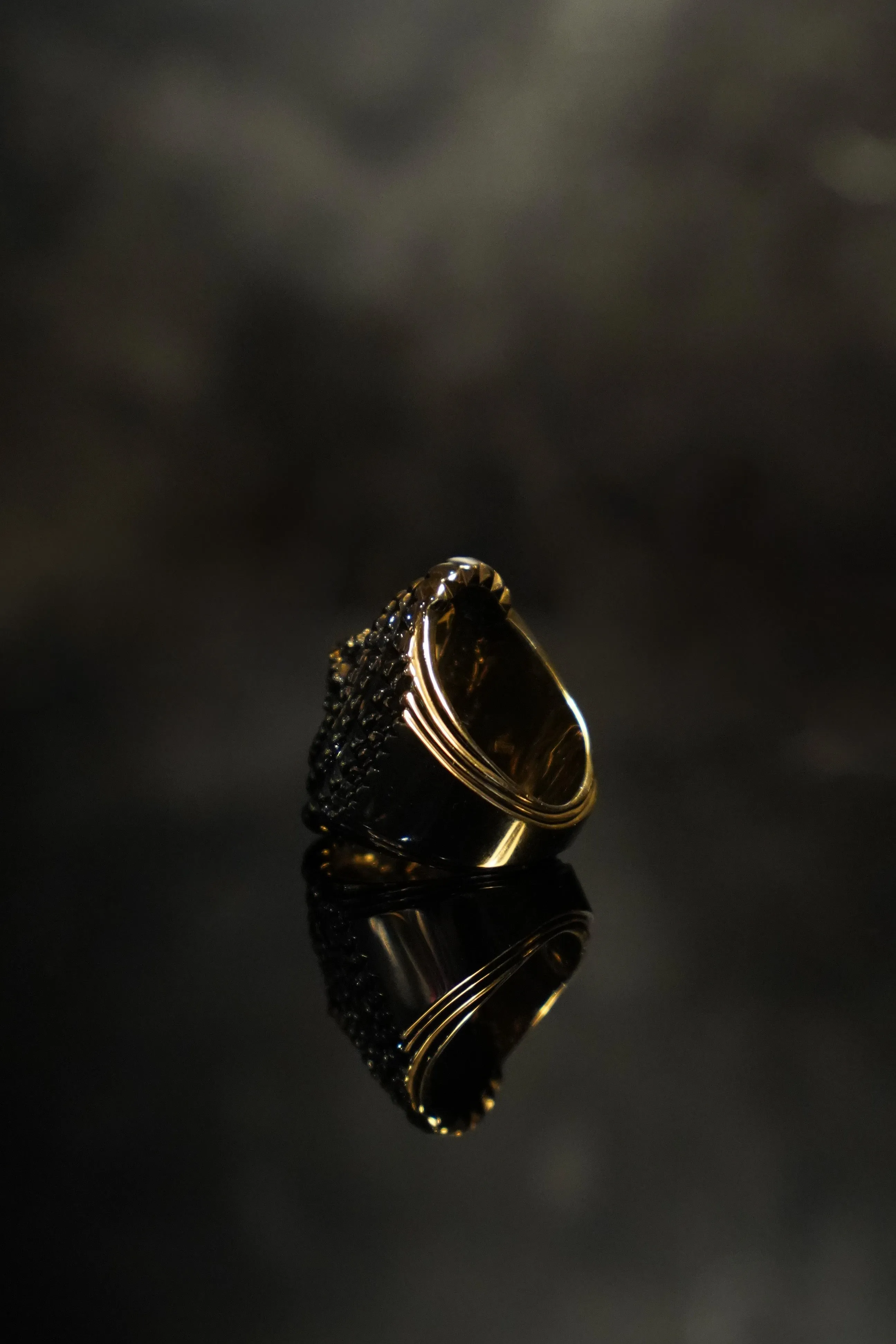 NATURAL INSTINCT “Floating Flower” Ring