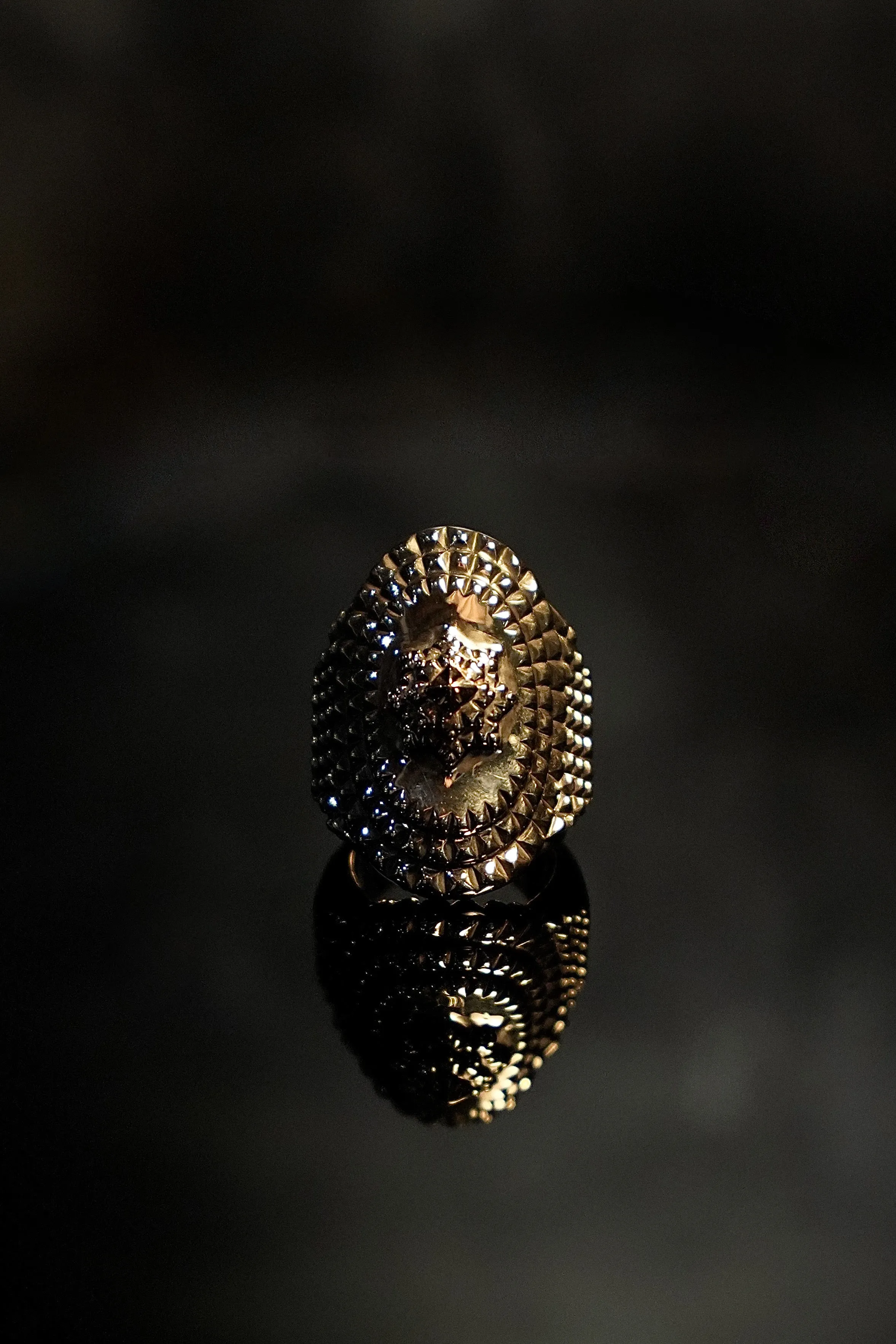 NATURAL INSTINCT “Floating Flower” Ring