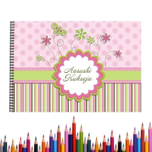 Personalised Spring Flower Sketch Book