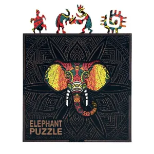 Piecezz Wooden 70 Piece Puzzle - Elephant