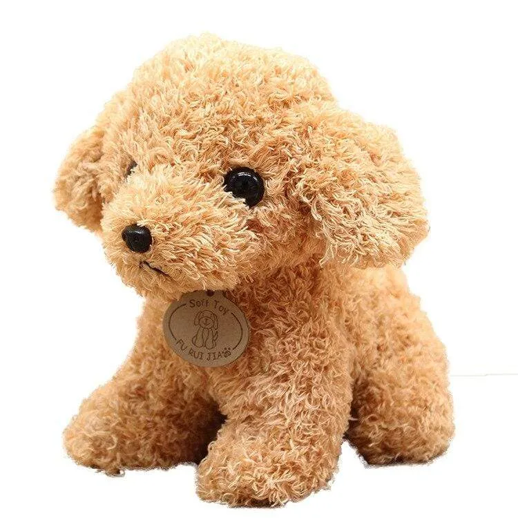 Real Life Teddy Dog Poodle Plush Toys Suffed Animal Doll For Christmas Birthday Gift Free Shipping