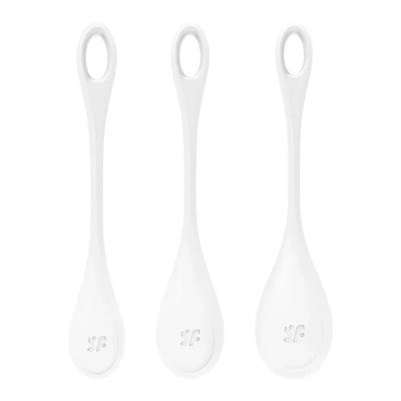 Satisfyer Yoni Power Balls 1 White 3 Pc Set