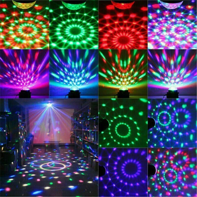 Sound Activated Strobe LED DJ Ball - Pulsating Party Light for DJs and Dancers