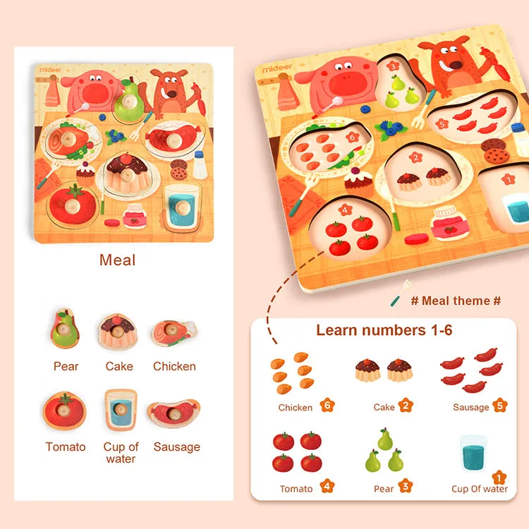 Wooden Peg Puzzle | Dinner Time