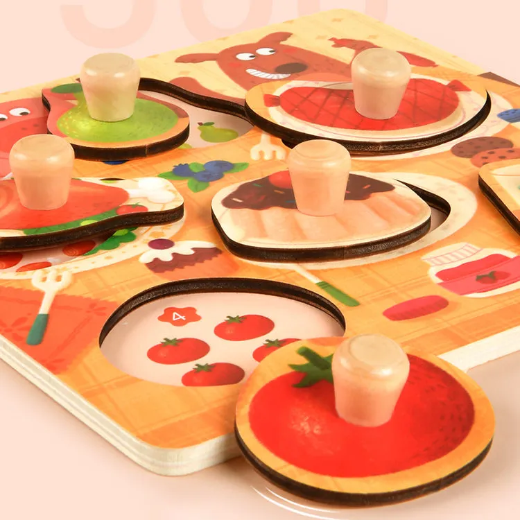 Wooden Peg Puzzle | Dinner Time