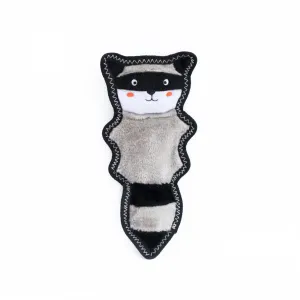 ZippyPaws Racoon Z-Stitch Skinny Peltz No Stuffing Squeaky Dog Toy